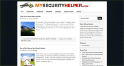 Desktop Screenshot of mysecurityhelper.com